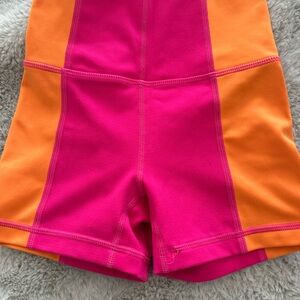 Jo&Jax Slim Shorts, Neon Pink and Papaya